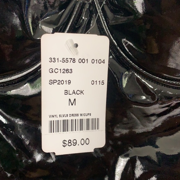 NWT Little black latex bodycon dress 🖤 - Picture 3 of 3